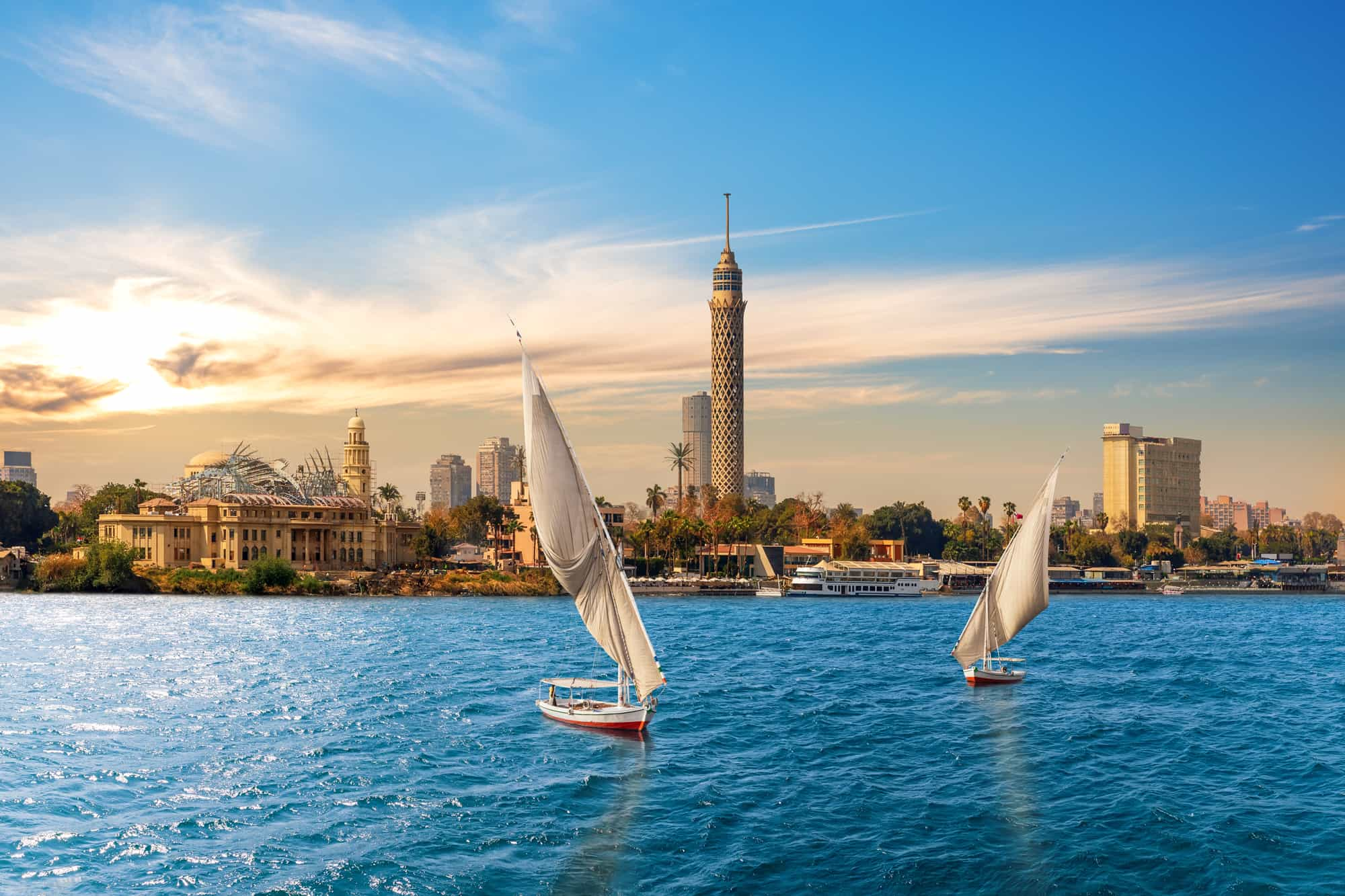 Felucca trip on the Nile in Cairo