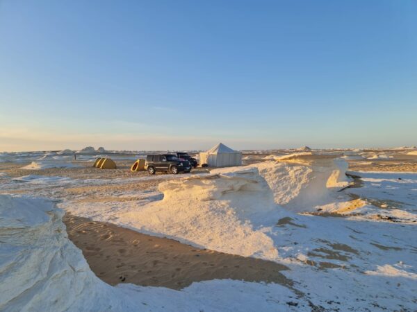 Overnight White Desert Safari Camping from Cairo x